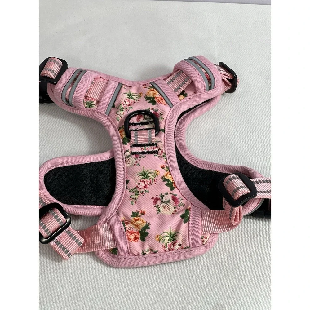 Timos No Pull Dog Harness Padded Vest, Size Small, Reflective, Pink